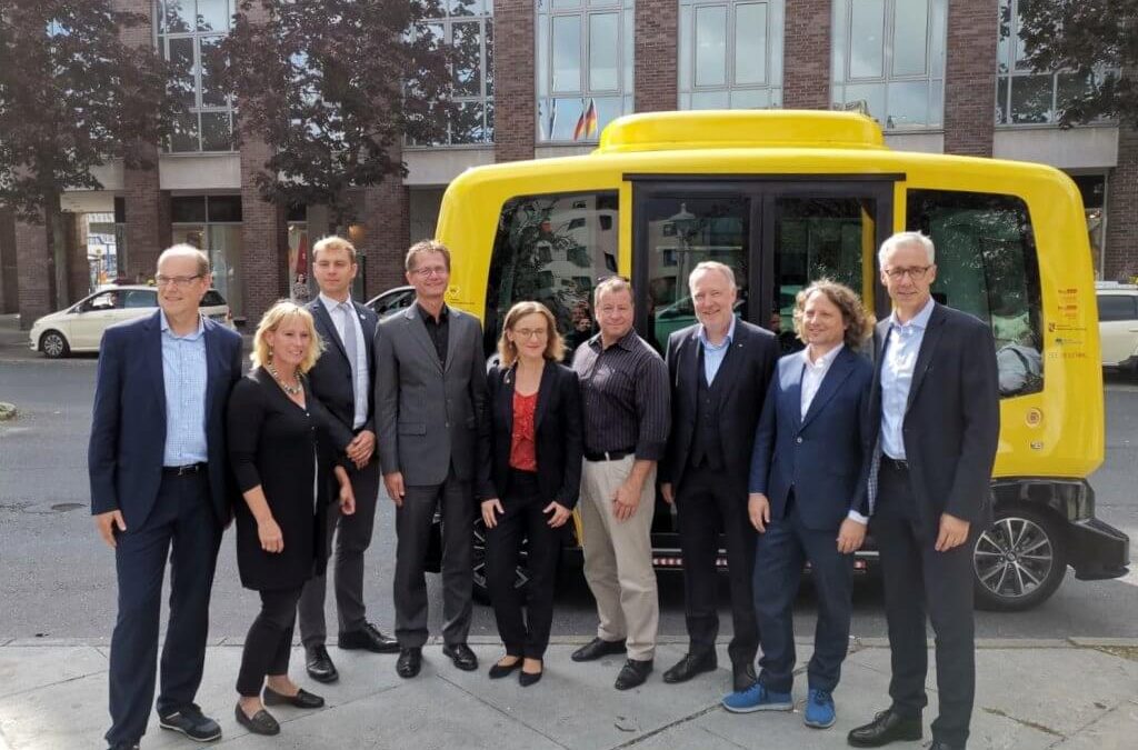 Autonomous Bus in the streets of Berlin