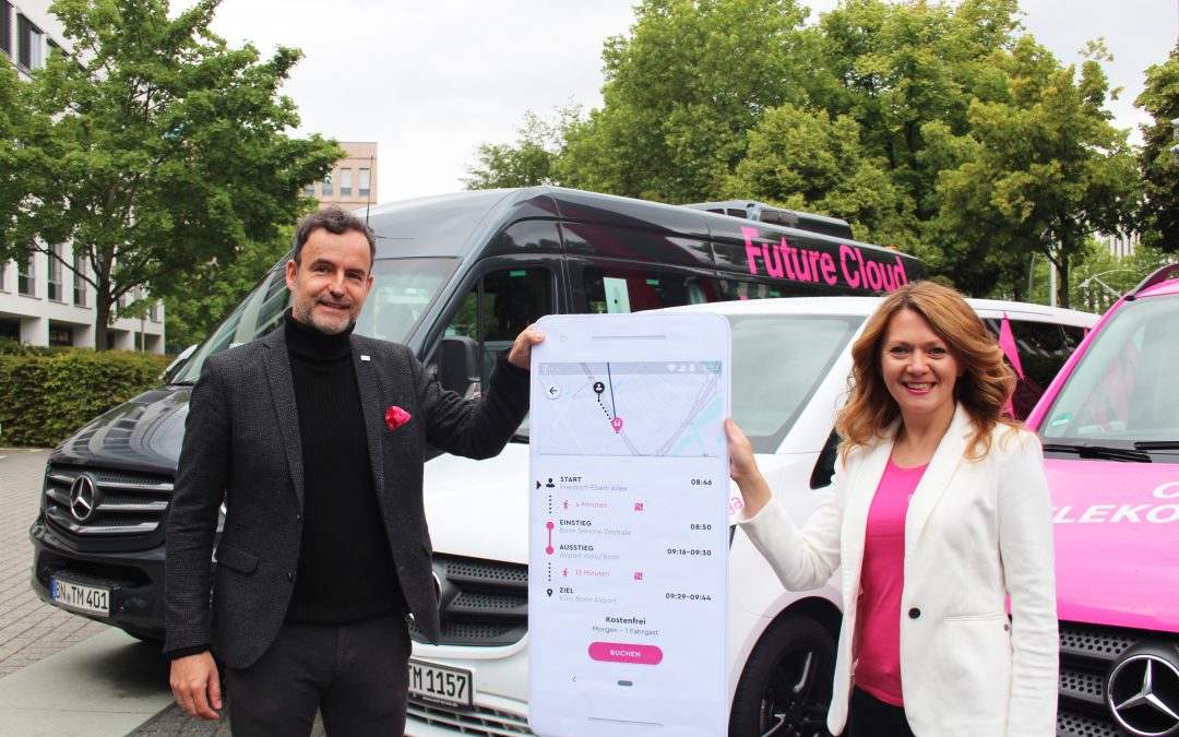 ioki goes Magenta: Telekom Shuttle macht Mitarbeiter auf Abruf mobil