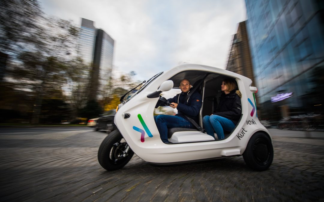 Mobilität in der Innenstadt: mit E-Rikschas auf Abruf mobil  