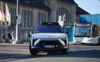 Autonomes Fahren im ÖPNV: Shuttles fahren nun auch in Darmstadt mit Testnutzerinnen und -nutzern