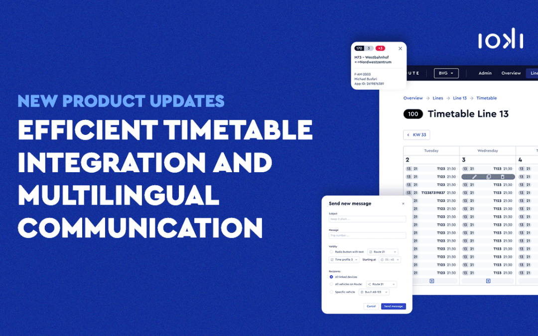 New Product Updates: Efficient Timetable Integration and Multilingual Communication
